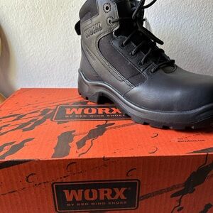 Women's Black steel toe Waterproof Work Boots